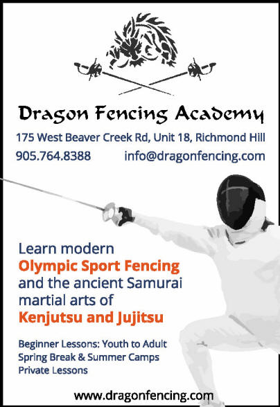 Copyright Dragon Fencing Academy Corp. www.dragonfencing.com fencing foil, epee, sabre, 175 west beaver creek rd, richmond hill, ontario Canada.  Learn how to fence. Youth, Teens, Adults, Kenjutsu